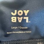 JoyLab  Blue & Metallic Silver Strappy Back Sports Bra Size Large Photo 4