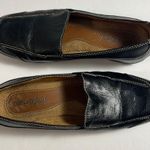 Natural Soul Naturalizer Natural Sole Black Leather Slip On Loafer Shoe Contrast Stitching 7M Photo 1