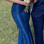 Royal Blue Sparkly Prom Dress Size 00 Photo 2