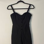 Urban Outfitters  Black Jumpsuit Sweetheart‎ Button Front Sleeveless Romper Photo 4