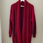 Pilcro by Anthro. Open Front Cardigan Maroon Sz Medium Red Photo 0