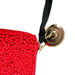 Kate Spade Beaded Pouch "Going To Target" Red White NWT 8" X 6" Wristlet Photo 2