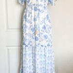House of Harlow 1960 Floral Metallic Tiered Maxi Dress Photo 2