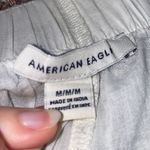 American Eagle  Grey & Beige Plaid High Rise Belted Mini Skirt Photo 4