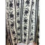 carole little  Boho black & white dress Embroidery Size 8 Photo 5