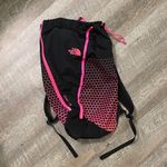 The North Face Black and Pink Geometric Backpack Photo 0