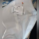 Gorgeous New Dessy Collection Social Bridesmaid Floral Chiffon Dress! Blue Size 0 Photo 5