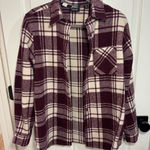 Wesc Heavy Flannel Jacket (Unisex) Purple Size M Photo 0