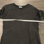 LA Made Black Satin Tunic Dress Sz L Photo 8