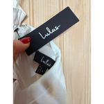 Lulus NWT  Summer Dream White Midi Dress Open Back Cocktail Beachy Classy Size L Photo 6