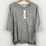 Workshop Republic Clothing WORKSHOP Republic Size XS Heather Grey Pearl Soft Knit Top Athleisure Casual Photo 0
