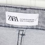 ZARA NEW  Hi-Rise Ankle Length Vintage Skinny Jeans Grey Denim Size 44 US 12 Photo 9