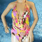 Milly Cabana Acapulco Plunge Maillot Swimsuit Photo 0