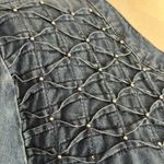 Bandolino  Blue Smocked Tunic with Mandarin Collar (847) Photo 12