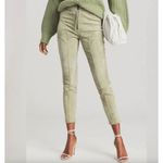 retrofete James Suede Zip Front Pant Sage Womens Size Medium Green Photo 2