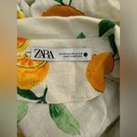 ZARA  Linen Lemons and Oranges Oversized Shirt XS but fits like Medium Photo 11