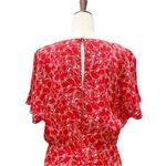 & Other Stories & Other Stories Batwing Sleeve Ruffle Mini Dress Red & White Floral US Size 12 Photo 9