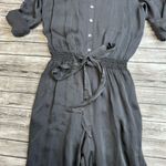 Anthropologie GHOST London Women's Carbon Gunmetal Grey Gray Jumpsuit Romper M Med Medium Long Photo 5