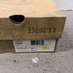 Born Trang Comfort Sandals Women's Size 10M Slingback Peep Toe Leather Flats Black Photo 7