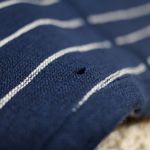 Ralph Lauren Polo  Women's Double Breasted Pinstripe Linen Blazer Size 12 Navy Photo 12