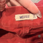Brandy Melville Original Red Jean Mini Skirt Photo 4