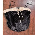 VICI  Black Sparkly Corset Top Size Large Photo 5