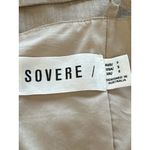 SOVERE Tova Mini Dress in Cafe Latte Small New Womens Linen Mini Tan Photo 7