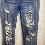 American Eagle  Outfitters Ripped Blue Skinny Jeans Photo 2