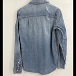J.Crew  Trademark Denim Button Everyday Blouse  Work Business Down Top Size 0 Photo 4