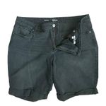 Style & Co Women Cuffed Bermuda Shorts Minimalistic Size 20W Black Neutral Denim Photo 4