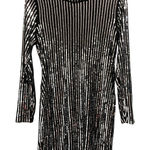 Tanya Taylor  Sequin Mini Dress Size XS Party Girls Night Out NYE Glam Mock Neck Photo 0