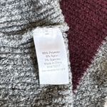 Nine West  Gray Mock Neck Sweater – Striped Sleeve Knit,‎ Women's Size M Photo 7