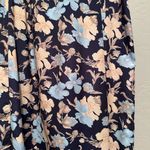 Vintage Segue Boho Prairie Floral Midi Skirt Button Front Made in USA Sz Small Photo 5
