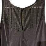 Torrid Swing Tent Dress SZ 2X Charcoal Gray Sleeveless Lace Yoke Handkerchief Photo 6