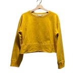 Zyia  Active Cropped Sweatshirt Mustard Yellow Size XL Workout Casual Activewear Photo 1