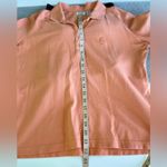 IZOD Melon Coral Orange Short Sleeve Polo Collared Shirt Size Medium Tennis Prep Photo 5
