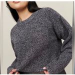 Reformation Lotto Wool Sweater Heathered Gray Sz M Cropped Photo 0