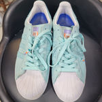 Mint colored adidas men’s shoes size 8 Blue Photo 1