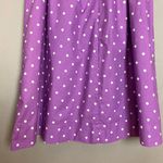 Handmade Polka Dot Skirt Purple White A-Line Retro Midi Women Colorful Playful Photo 5