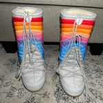 Moon Boot Icon Rainbow Snow Boots Size 7 Photo 4