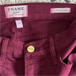 frame denim  Le Skinny pants size 27 distressed purple Photo 9