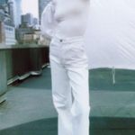 ZARA  Ribbed Voluminous Balloon Long Sleeve Cut Out Bodysuit Size S Photo 2