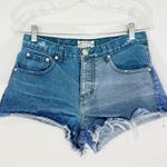 One Teaspoon  Mismatched Denim Shorts Cutoff Size 25 Photo 0
