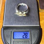 Ethiopian Opal Black Spinel Sterling Silver Heart Ring Size 10 Photo 9