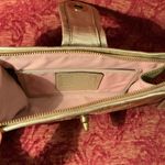 Coach Nice Silver straw clutch wristlet handbag š» Photo 6