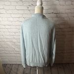 360 Cashmere light blue faux wrap sweater size large Photo 10