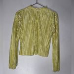 Miss Selfridge  Satin Yellow Polka Dot Pleated Blouse Size‎ 4 Photo 1