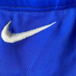 Nike WO SIZE MEDIUM BLUE BLACK ATHLETIC T BACK TOP BUILT IN PADDED BRA CLEAN Photo 3