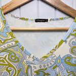 J. McLaughlin  Catalina paisley V-neck 3/4 Sleeve Top Size S‎ Photo 4