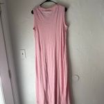 ATM Anthony Tomas NWT Ballet‎ Pink Slubbed Cotton Jersey Swing Midi Dress Size M Photo 4